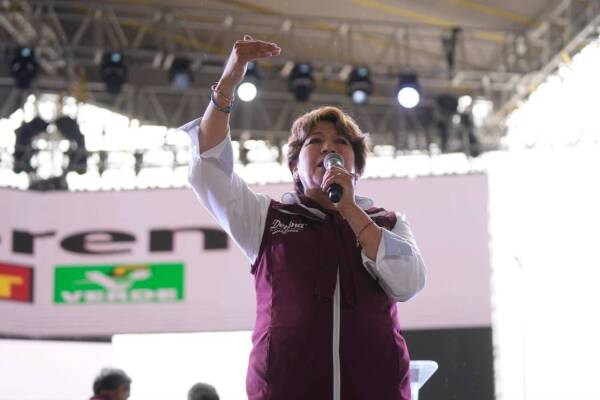 Delfina Gómez, candidata a la gubernatura del Edomex por la alianza Morena-PT-PVEM, realizó sus primeros dos cierres de campaña