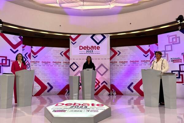 Delfina Gómez, candidata de Morena a la gubernatura del del Estado de México, ganó del segundo debate organizado por el IEEM