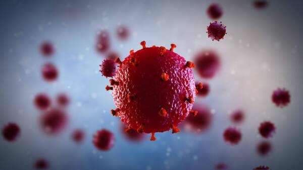 3865647 3d illustration of HIV virus. Medical concept